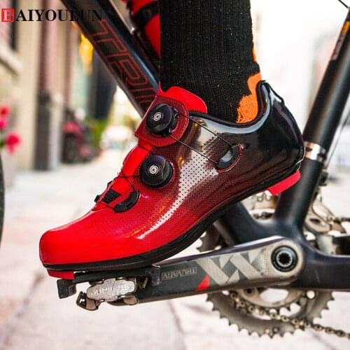 Men Cycling Sneakers MTB Shoes Women Cycling Shoes Breathable Self-Locking Road Bike Shoes Athletic Racing Bicycle Sneakers 2021