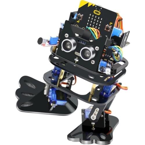 Microbit Bipedal walking robot Teen graphic programming Diy kit