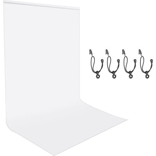 Neewer 1.8x2.8M White Backdrop, Photography Backdrop Background, Collapsible Background for Photo Video Studio Film Television