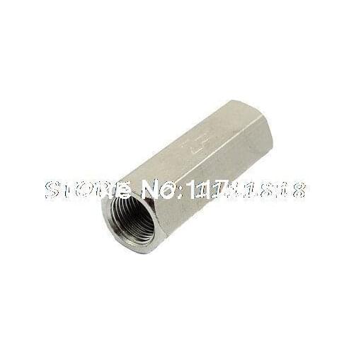 1/8" PT Thread Air Liquid Water Metal Straight One Way Check Valve