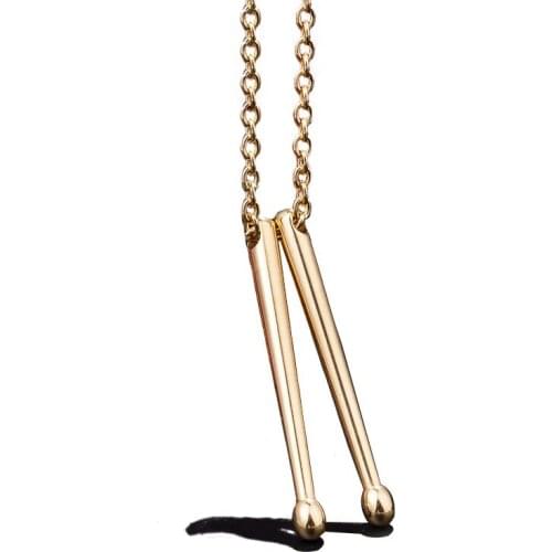 Stainless Steel Drum Hammer Pendants Necklaces for Men Women Trendy Jewelry Drop Shipping