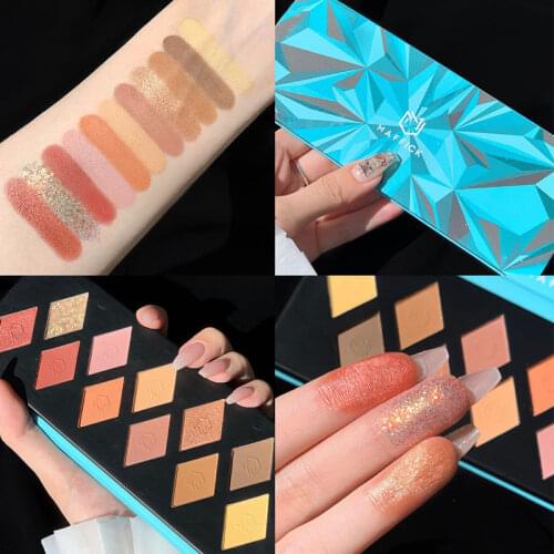 Multicolor Eyeshadow Palette Smokey Makeup Pearlescent Micro-matte Cross-border Makeup Sunset pallete of eyeshadows