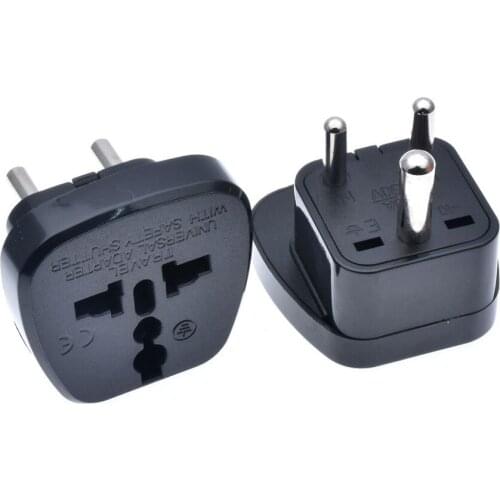 IEC Type D UK/AU/US/EU to Small South Africa Power Plug Converter Adaptor India Nepal Sri Lanka Tourism converter safety door