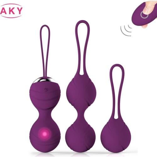 Kegel Ball Remote Control Vaginal Tight Exercise Vibrator Vibrating Egg Stimulator Massage Ben Wa Geisha Balls Sex Toy for Women