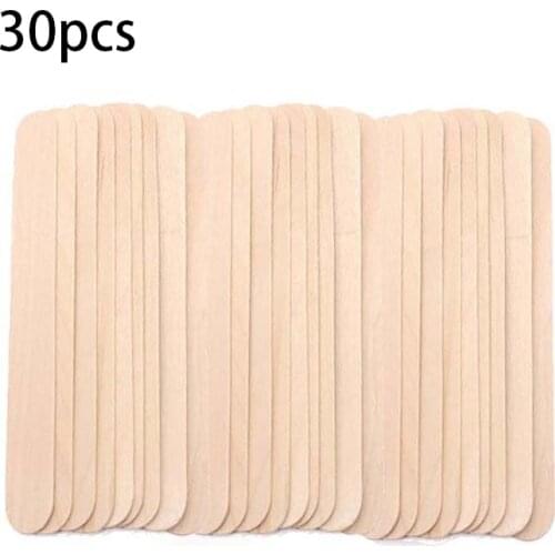 10/30/40pcs Disposable Wooden Waxing Wax Spatulas Spatula Tongue Depressor Hair Removal Stick Wax Medical Stick Beauty Health