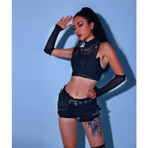 Bar Ds Performance Costumes New Nightclub Gogo Lead Dancer Sexy Jazz Dance Costumes Women Pole Dance Practice Clothes DN8677