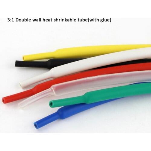 1.6 mm 2.4mm 3.2mm 4mm 4.8mmHeat Shrink 3:1 Heatshrink Tube Cable Wire Electrical Sleeving Waterproof