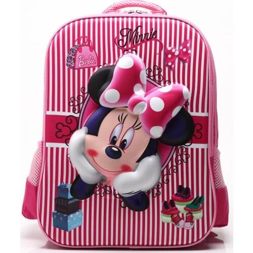 Disney animation cartoon 3D three-dimensional childrens school bag male and female students fashion outdoor travel storage bag