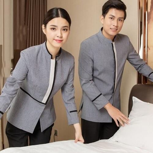 Housekeeping Uniforms Hotel Supplies Maid Hotel Cleaner Uniform Workwear Cleaning Service Uniform Waitress Clothing AS509