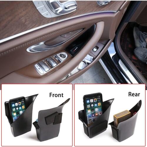 Car Interior Door Storage Barrel Door Armrest Handle Container Holder Tray Storage Box For Mercedes Benz E-Class W213 2016-2020