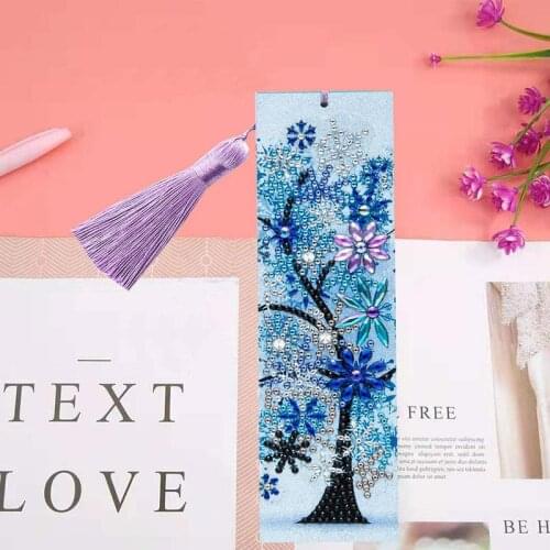 1PC Four Seasons 5D Diamond Painting Spring Summer Book Marks Diamond For Books Christmas Bookmark Tree Autumn Winter Gifts