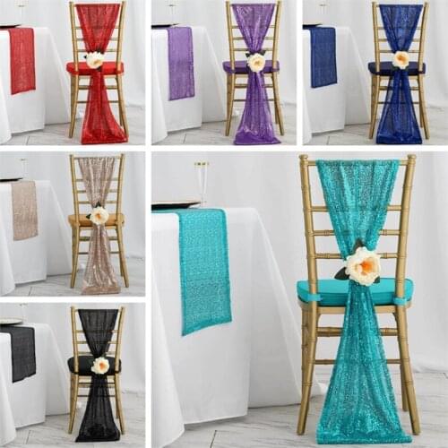 1pcs Sold Sequin Chair Cap Hood Chiavari Chair Cover For Banquet Our Door Wedding Event Decoration