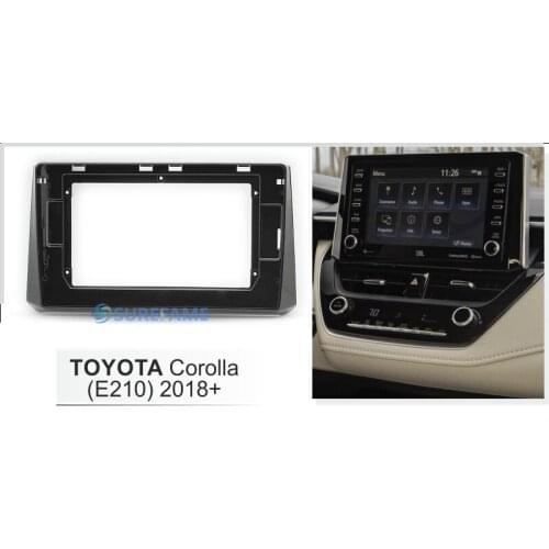 10.1 inch Car Radio Facia for Toyota Corolla 2018+ Fascia Dash Kit Install DVD Panel Plate Trim Bezel Console 10.1inch Adapter