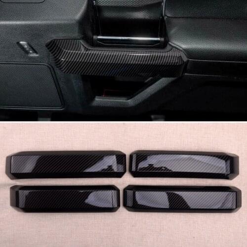 4Pcs/Set ABS Car Inner Door Handles Grab Cover Trim Fit For Ford F150 2015 2016 2017 2018 2019 Accessories