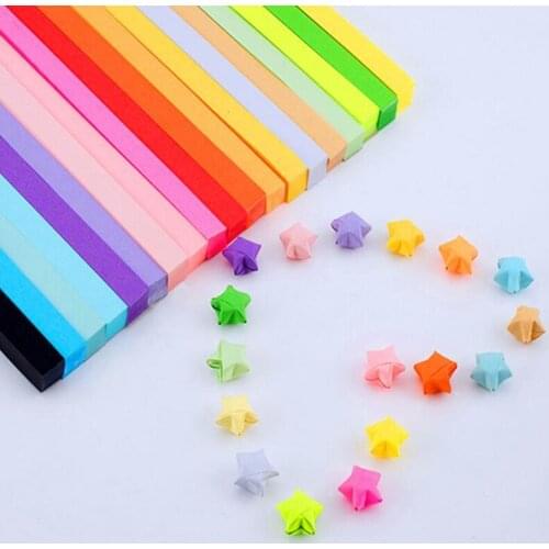 450Pcs/Set Colorful Star Strip Origami Set Hand Fold Origami DIY Gift Paper Household Decoration
