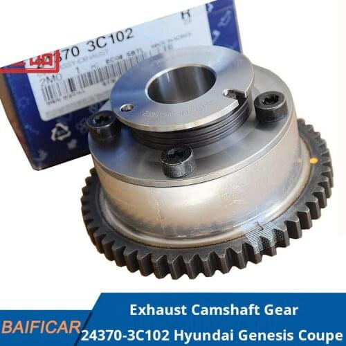 Baificar Brand New Genuine Exhaust Camshaft Gear 24370-3C102 For 2007-2014 Hyundai Genesis Coupe 3.8L Azera Veracruz Kia Sorento
