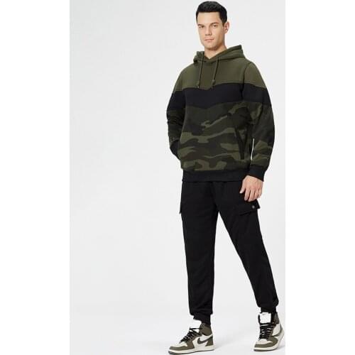 CHAIYAO Mens Camouflage Hoodies