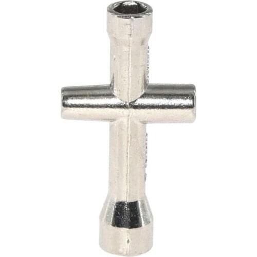 Zinc Alloy M2 M2.5 M3 M4 Screw Nut Hexagonal Cross Wrench Sleeve Maintenance Accessories 4 Size Car Cross Sleeve Wrench