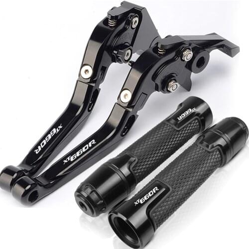 For Yamaha XT660 R XT660R 2004-2016 2015 2014 Motorcycle Adjustable Extendable Brake Clutch Levers and Handlebar Hand Grips ends