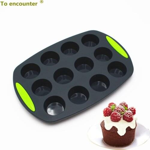 To encounter 30*20.8*2.8CM Round Cup Cake Molds Silicone Chocolate Mold Jelly Pans Pastry Silicone Cake Mold Baking Tools Sets
