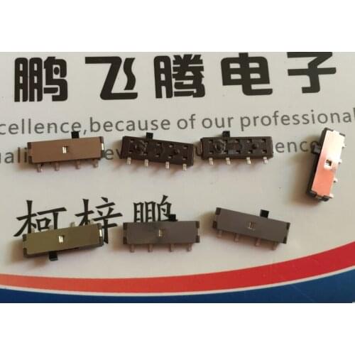 10PCS/lot Imported Japanese MITSUMI patch toggle switch 4 feet 3 gear sliding switch SSQ-012M