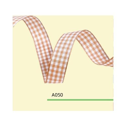 3/16" Inch 5mm plaid ribbon