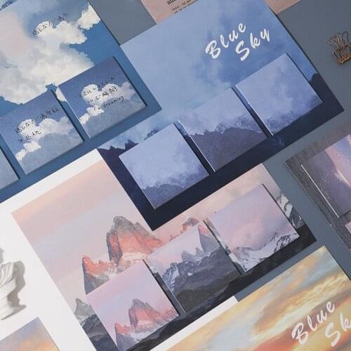 Beautiful Scenery Convenient Paste Students with Message N Times To Decorate The Material Note Paper School Supplies Stationery