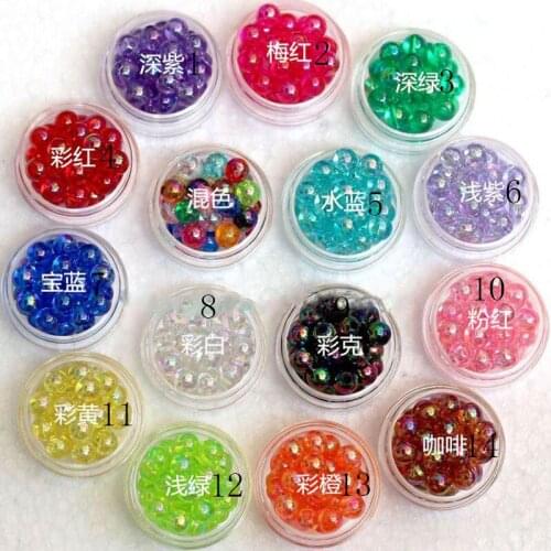 1000Pcs 6mm Crystals Beads Loose Ball Supply AB Color Plating Bracelet Jewelry Making DIY Art Glitter Round Jewelry Accessories