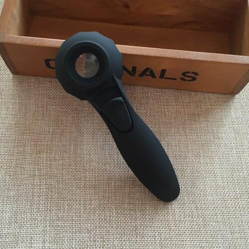 20mm 30X With 6 LED Lights Loupe Jewelry Read Pocket Fresnel Magnifying Glass Lens Hand Held Magnifier Christmas Gift