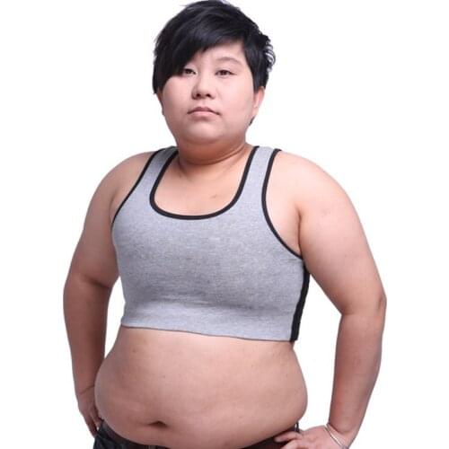 Women Trans Lesbian Short Chest Breast Binder Plus Size Tomboy Cotton Breathable Hook Vest Tank Tops Cosplay Bustiers Corsets