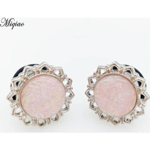 Miqiao 2pcs/lot Stainless Steel Ear Gauges Piercing Plugs Tunnels Expanders Ear Gauges Body Jewelry Piercings