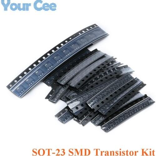 SOT-23 SMD Transistor Kit For S9013 S9014 S9015 S9018 MMBT3904 MMBT3906 A92 C1815 A1015 Samples KIT 18 kinds*10 pcs=180pcs