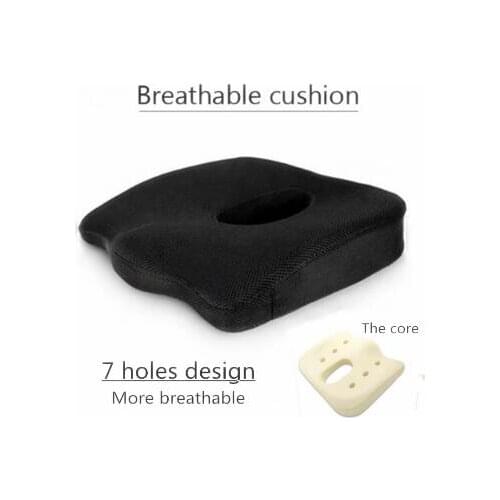 Memory Foam Seat Cushion Orthopedic Pillow Coccyx Office Chair Cushion Hip Car Seat Wheelchair Hips Massage Vertebrae Seat Pad