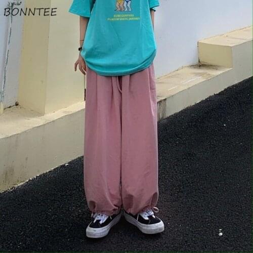 Casual Pants Women Japanese Style Sweet Cute All-match Classic Retro Harajuku Clothing Lovely Mujer Fashion Wide-leg Loose Fall