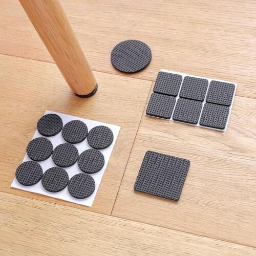 1-24PC Self Adhesive Furniture Leg Feet Rug Felt Pads Anti Slip Mat Bumper Damper For Chair Table Protector Hardware Accessories