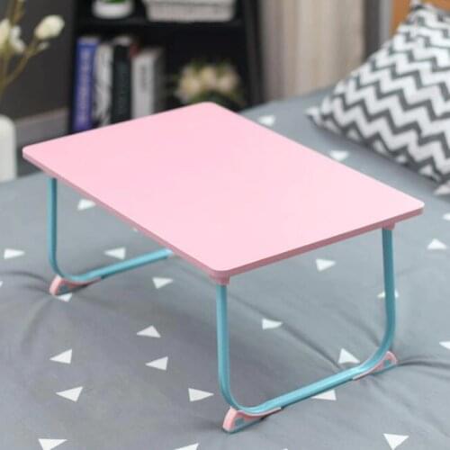 5 Colors Folding Movable Laptop Desk Portable Computer Desk Lazy Desk Small Table Use On Bed Simple Design 40x60cm