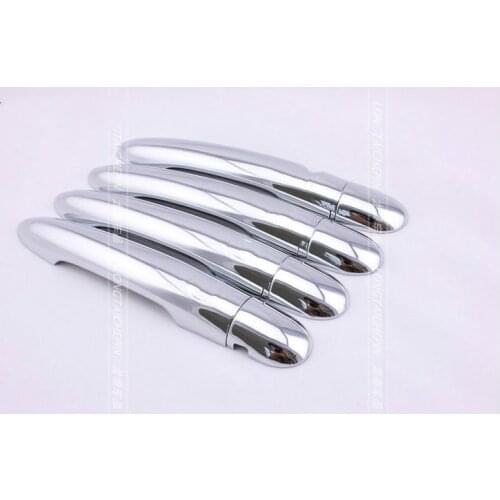 FUNDUOO For Renault LAGUNA 2009 2010 2011 2012 High Quality Chrome Door Handle Cover Trim Sticker without smart entry buttons