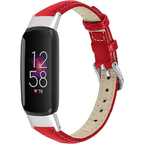 High quality Leather loop Bracelet Sports Watch strap for Fitbit Luxe Wrist Watchband Repair Accessories