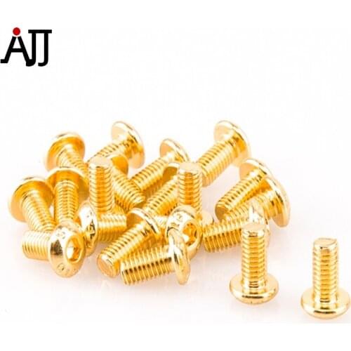 YFS M3 6mm Golden Allen Steel Hex Head Cap Screw 20pcs/bag HSA3-6J