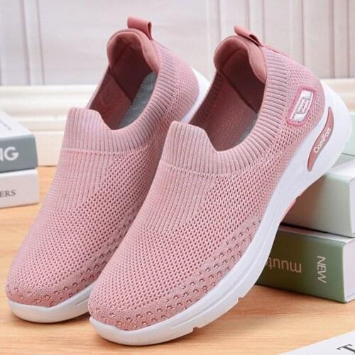 Women Loafers Slip On Mesh Ladies Sock Shoes Comfortable Woman Creepers Korean Ballet Flats Luxury Shoes Women Designers