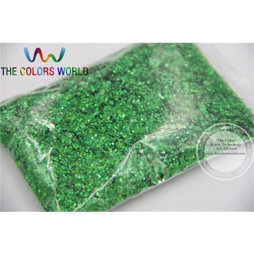 1.0MM Laser Green Color Glitter Powder for nail decoration,nail UV gels and DIY