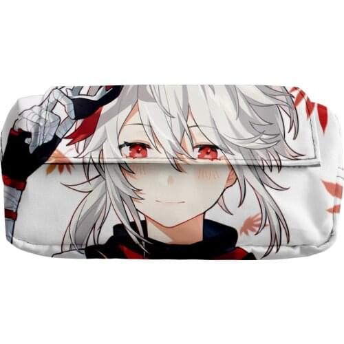 2021 3D Genshin Impact Kaedehara Kazuha Women Simple Double layer Storage Bag Lady Bag Child Stationery Pencil Bag