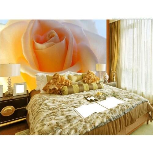 3d wallpaper for room Rose bedside murals Home Decoration wallpaper flower mural painting photos