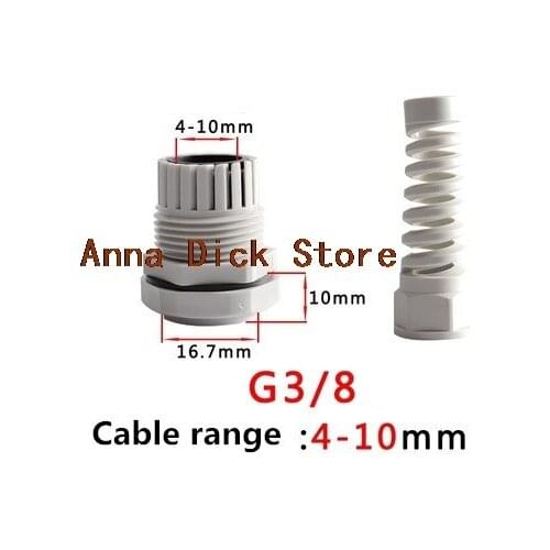 5PCS waterproof cable seal sleeve connector plastic screw stress protector 4-18 mm anti-bending