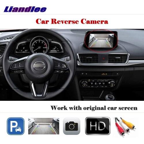 Auto Reverse Rear Camera For Mazda 3 BM Mazda3 Hatchback 2014~2017 / HD CCD Back Parking Camera Work with Car Factory Screen