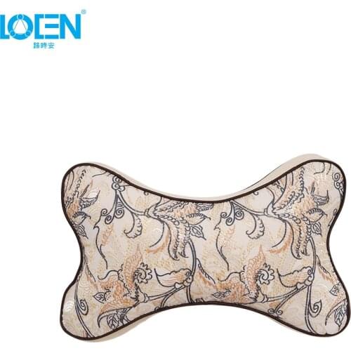 Car Pillow Neck Head Rest Support Cushion Memory Foam Auto Seat Headrest Pillows Beige For Universal Car 31CM*19CM*8CM