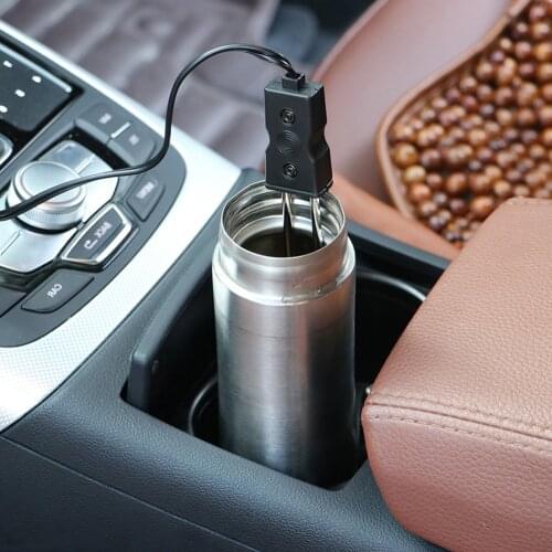 Car Water Heater Black 12V Portable Safe Car Immersion Heater Electric Water Tea Coffee Heater Boiler Car Accessories