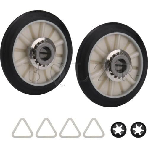 BQLZR Dryer Drum Support Roller Kit 349241T Replacement for Whirlpool Set of 2