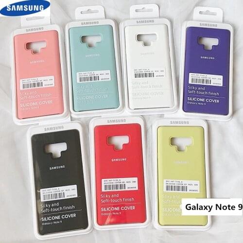 Samsung Galaxy Note 9 N9 Liquid Silicone Cover Silky Solf-touch Finish shell for Note 8 Note 9 Ofiice Style Case With Retail Box