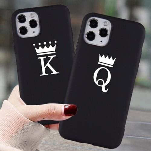 Queen and King Phone Case for IPhone 12 Mini 11 Pro 8 7 6s Plus SE2020 X XR XS MAX Cover Soft Silicone Fitted Back Shell Fundas